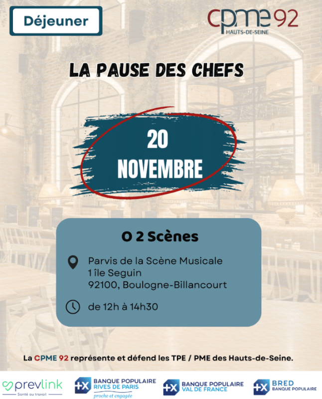 La Pause des Chefs – 20 novembre